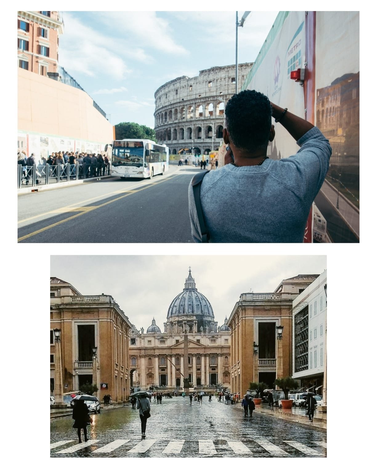 Klaye F. traveling Rome Italy shooting contemporary fine art photography for room noir.