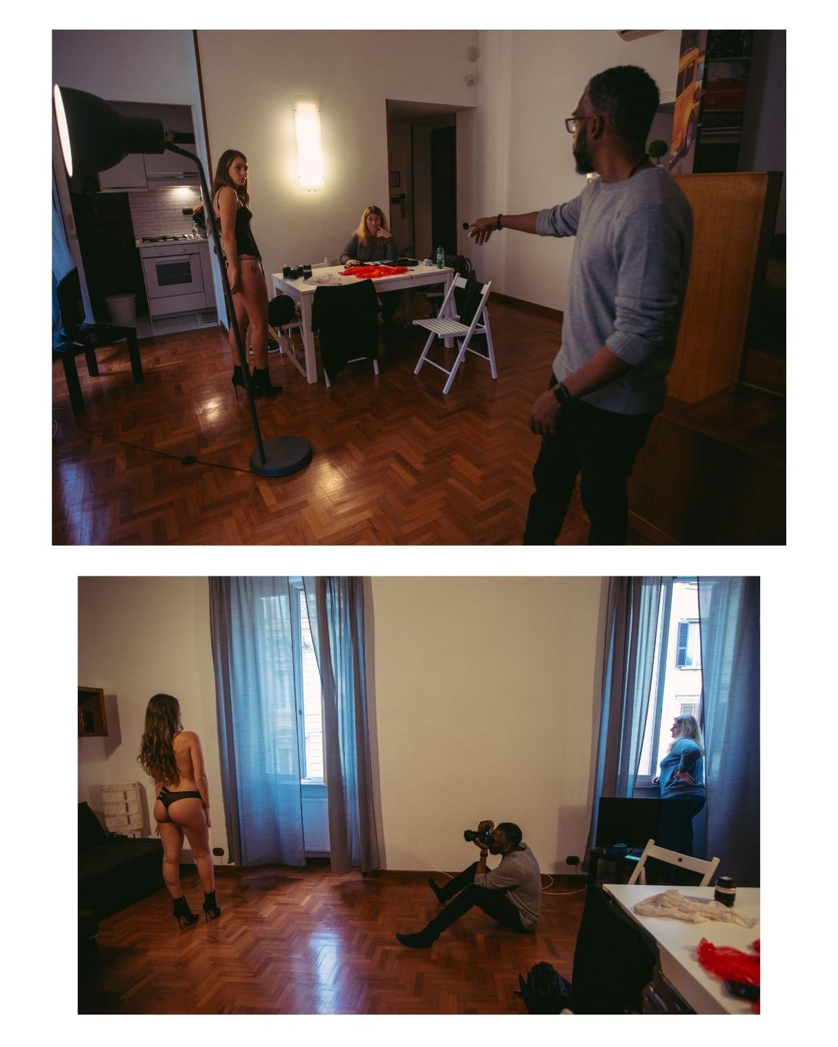 Klaye F. traveling Rome Italy shooting contemporary fine art photography for room noir.