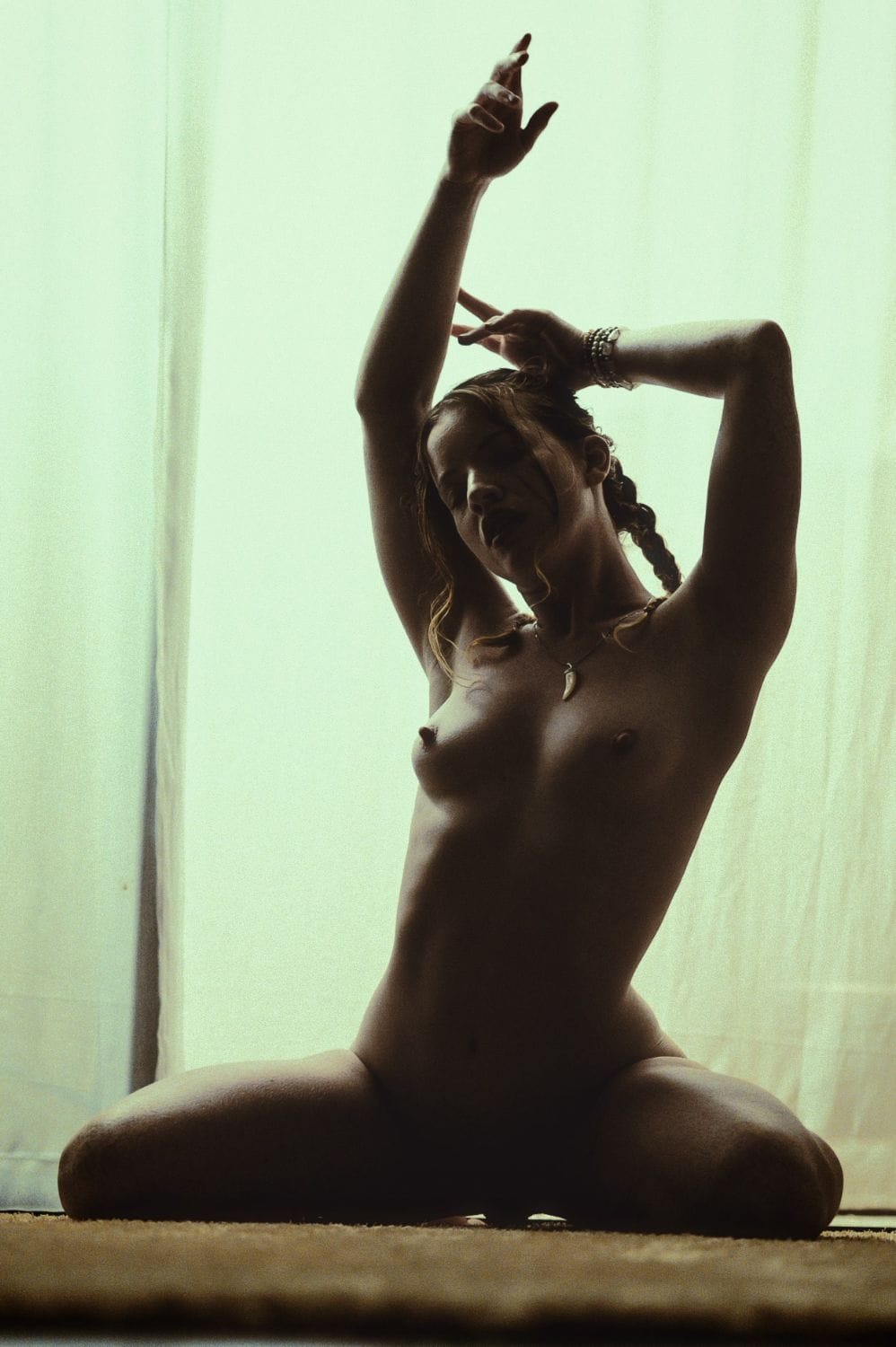 Psstmagic nude yoga photography shot by Room Noir
